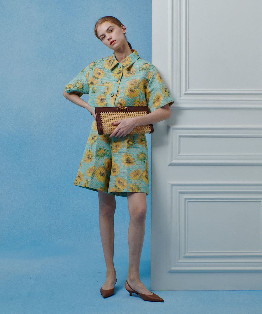 LOULOU WILLOUGHBY 【LOULOU WILLOUGHBY】サンフラワーJQショートパンツ イエロー系 (26)