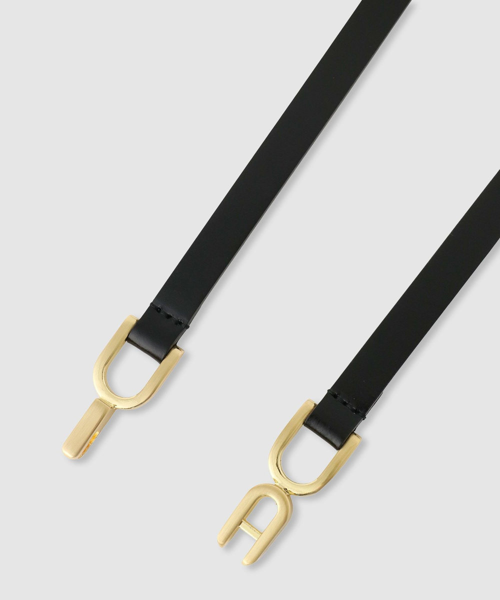 allureville ◇クロスパーツ細ベルト ブラック (95)