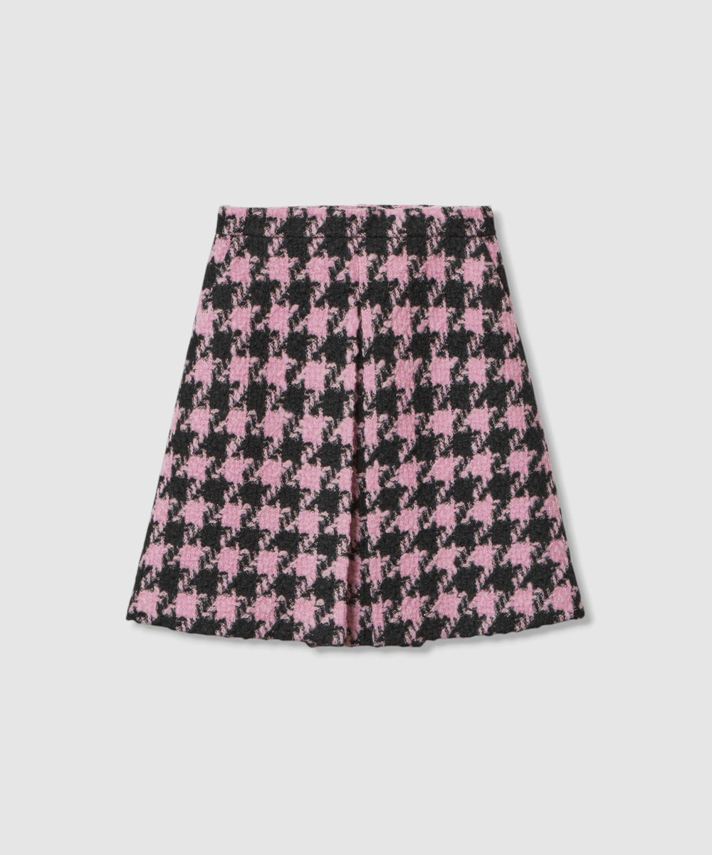 LOULOU WILLOUGHBY ロービング千鳥タックミニスカート ピンク (41)