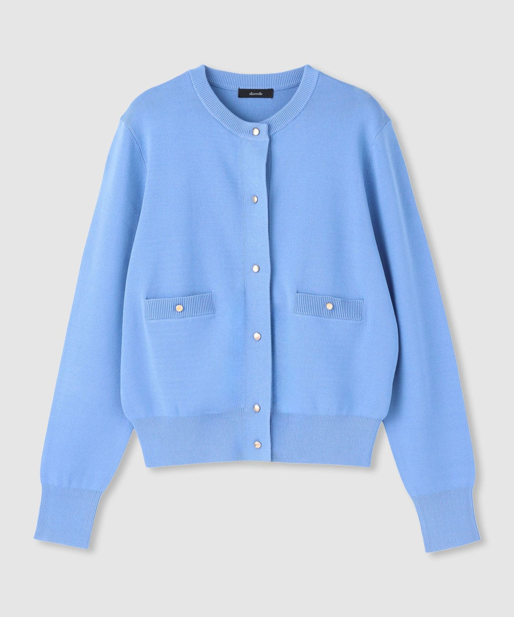 m*i様 allureville アルアバイル 配色ポケットクルーカーディガン ◇ポケットクルーカーディガン|allureville OFFICIAL SITE / ONLINE