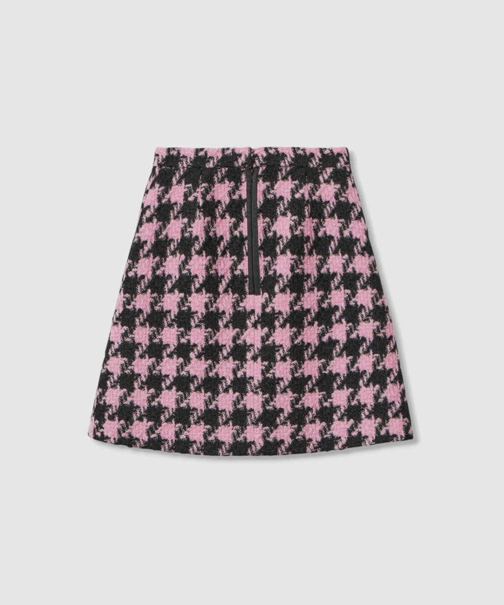 LOULOU WILLOUGHBY ロービング千鳥タックミニスカート ピンク (41)