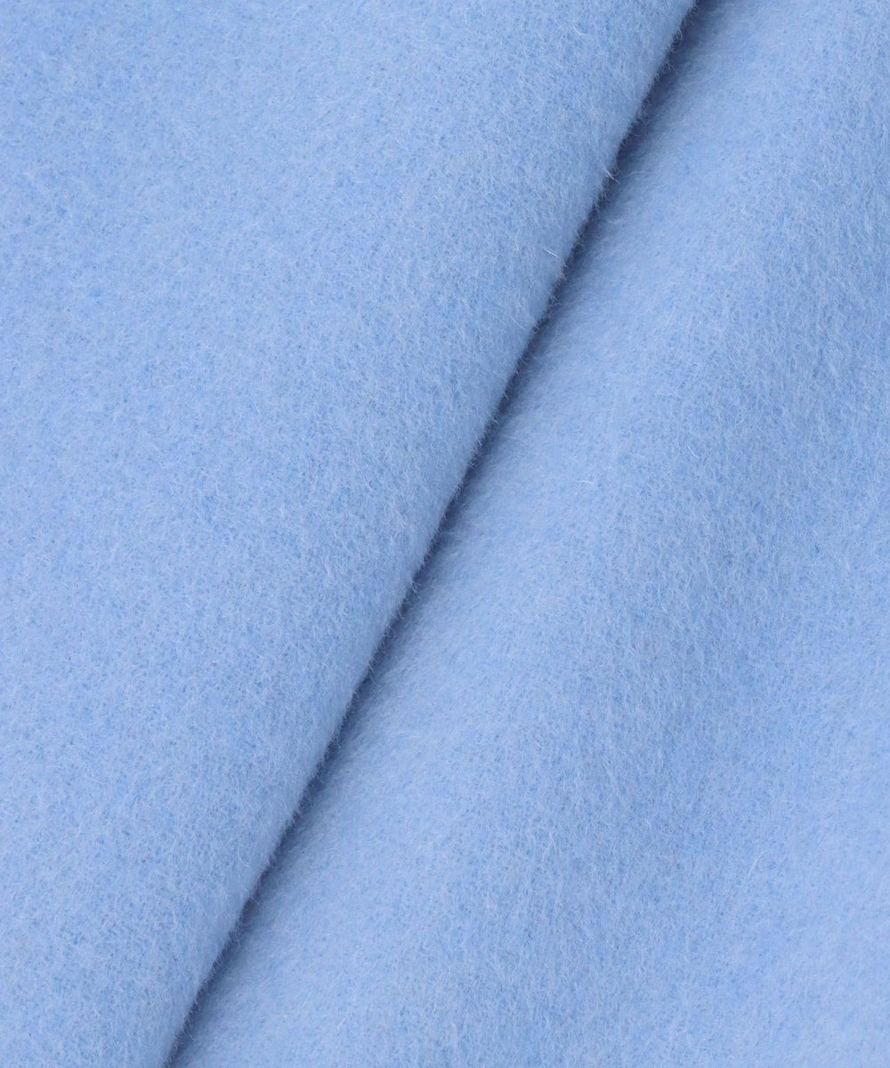 allureville カシミヤ混リバーショールコート ライトブルー (62)