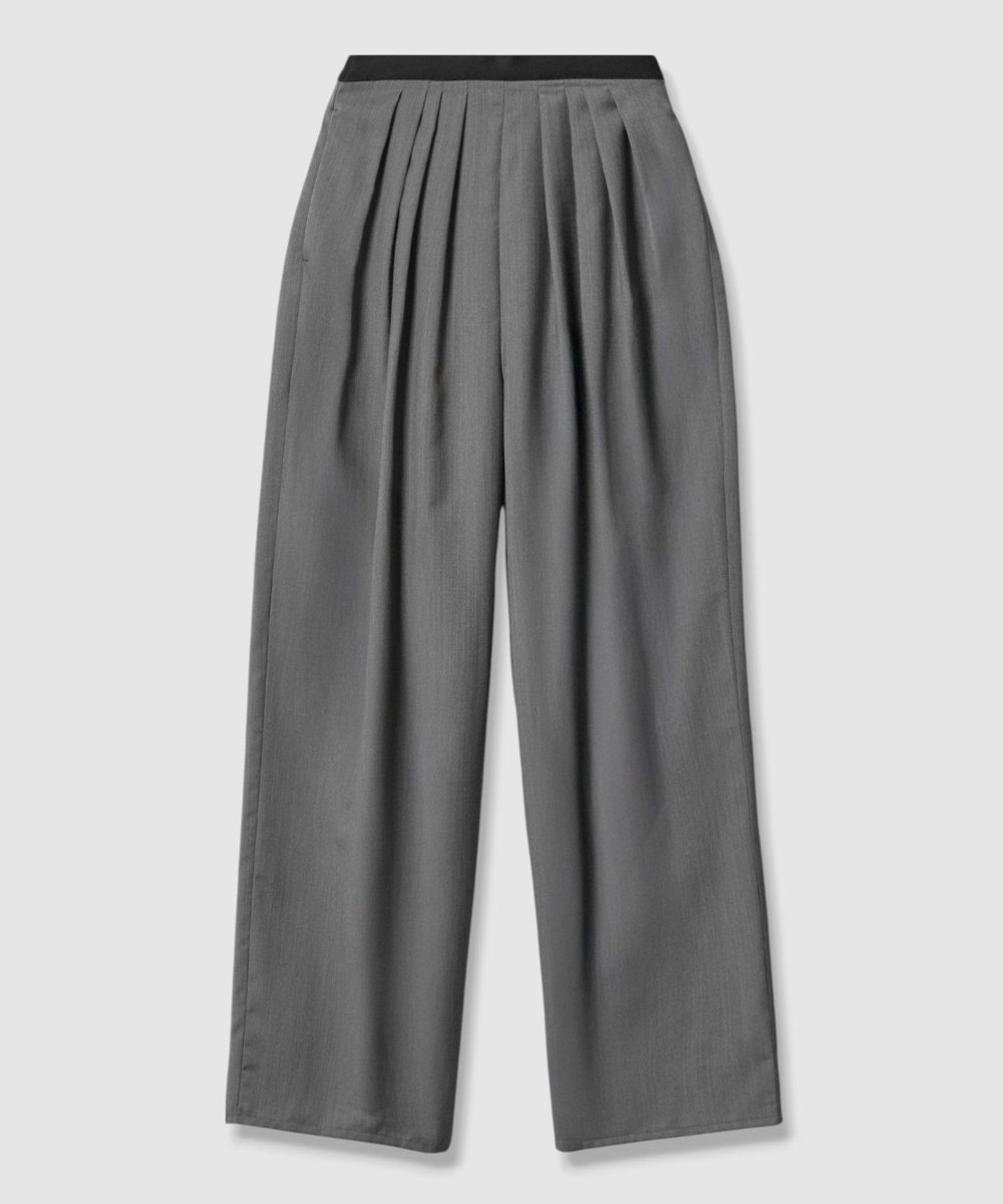 allureville トリアセサイロタックパンツ グレー (92)