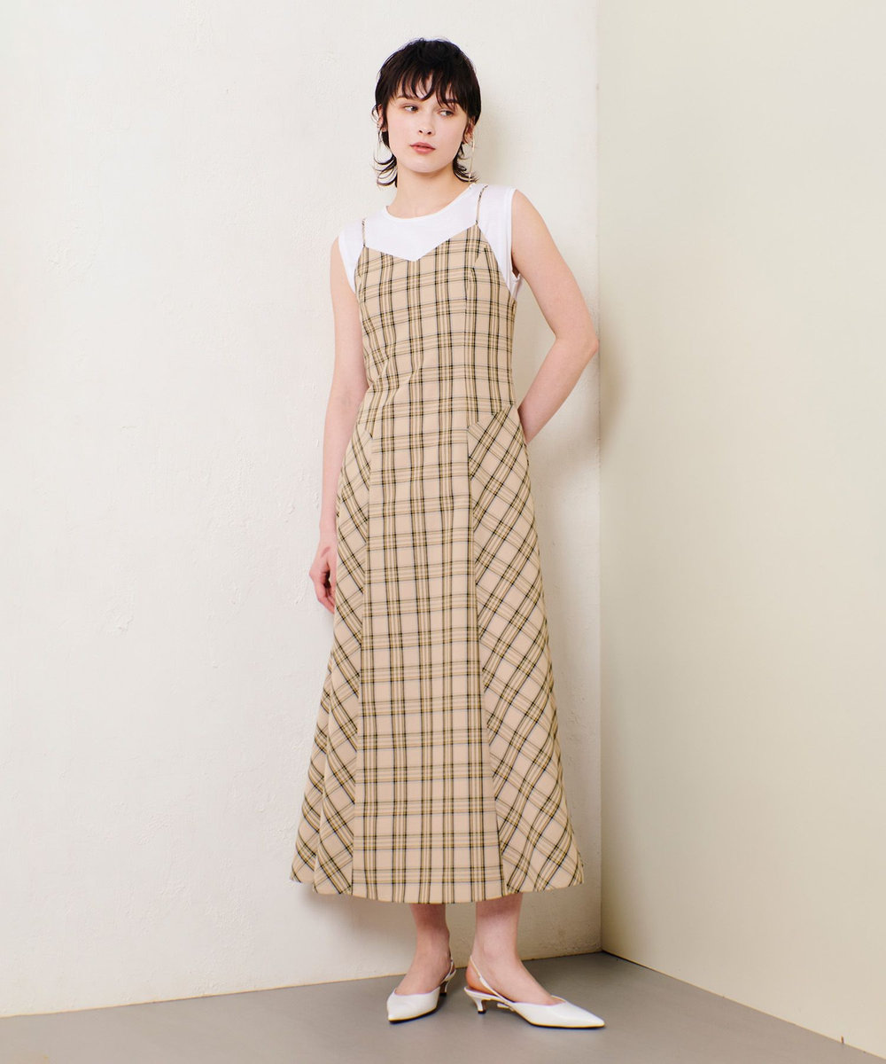 チェックバックコンシャスキャミワンピース|allureville OFFICIAL SITE