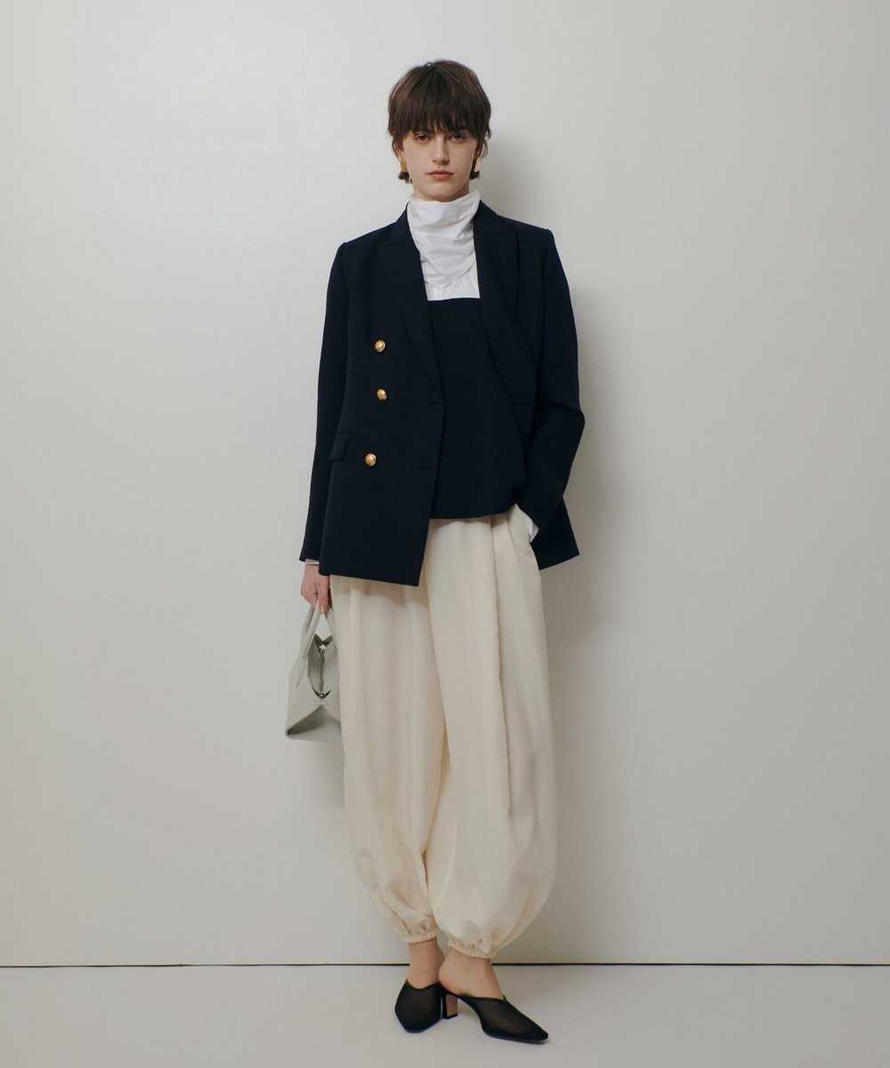 allureville マットクロスダブルジャケット ネイビー (65)