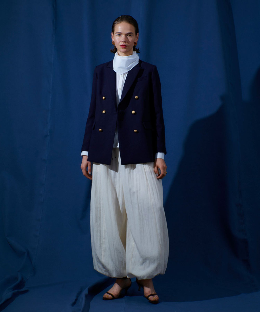 allureville マットクロスダブルジャケット ネイビー (65)