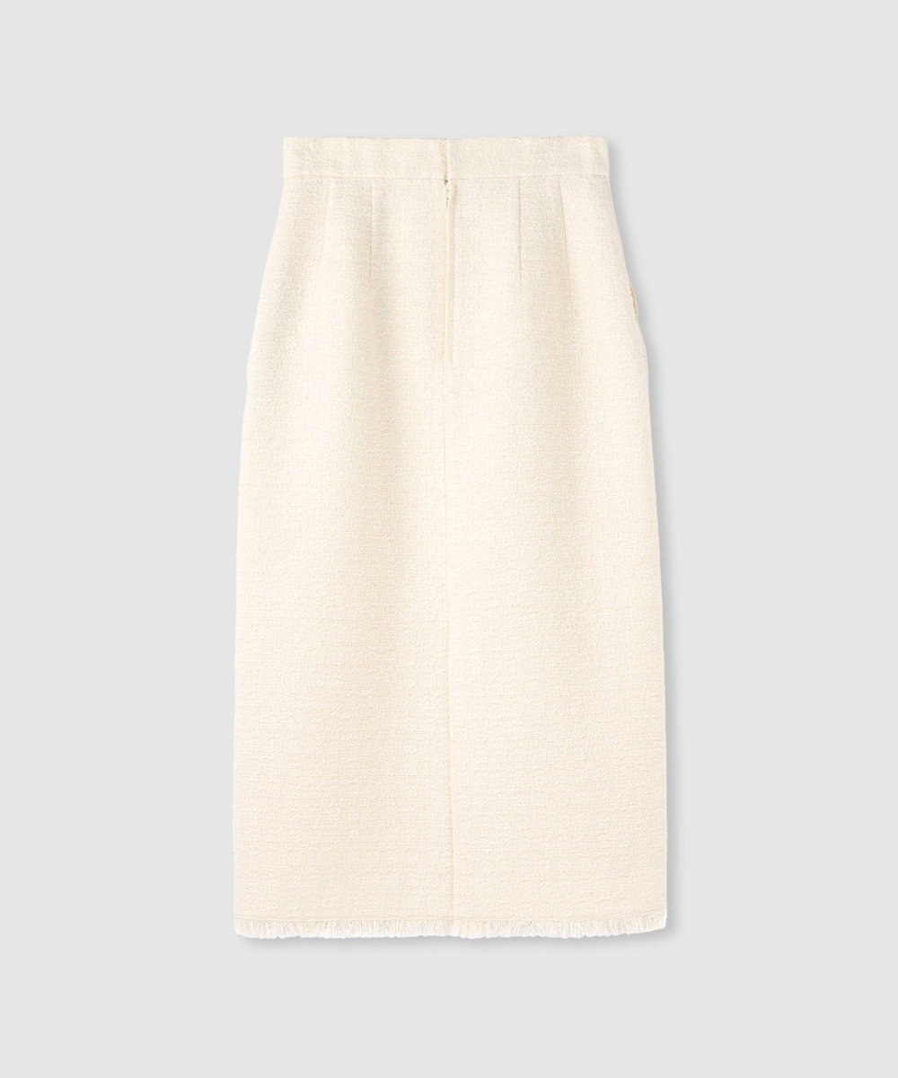allureville ニュアンスタイトツィードスカート アイボリー (04)