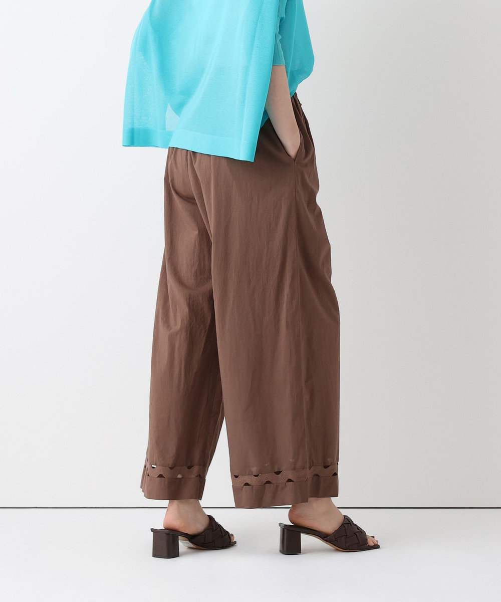 allureville ウェーブレースイージーパンツ ブラウン (81)