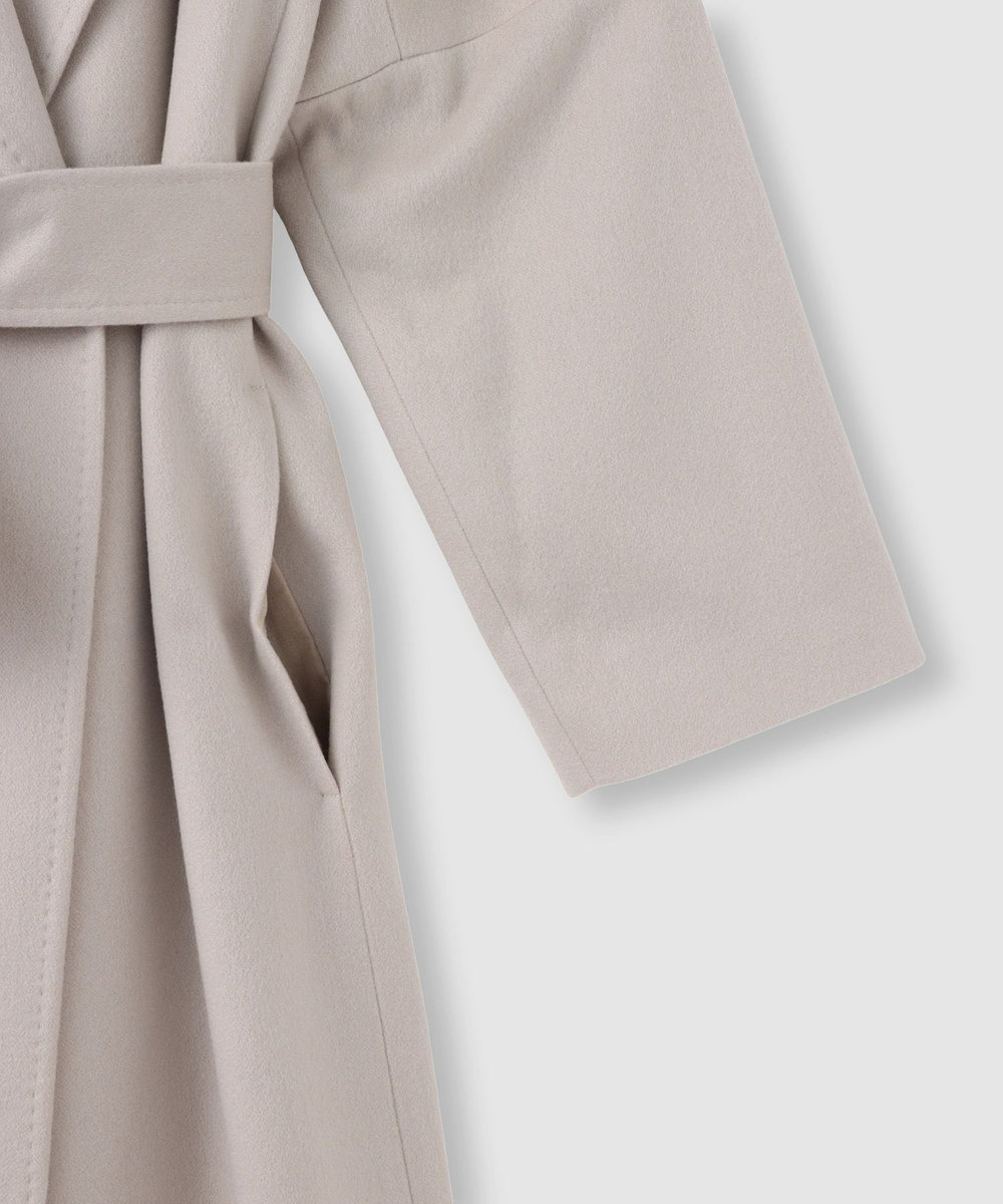 allureville WEB限定 カシミヤビーバーコート ピンクベージュ (13)