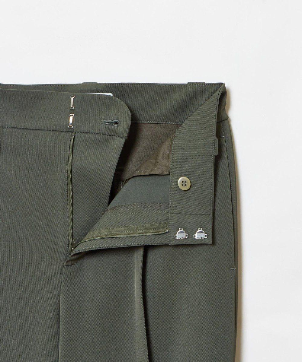 LOULOU WILLOUGHBY 【LOULOU WILLOUGHBY】タックステッチワイドパンツ カーキ (76)