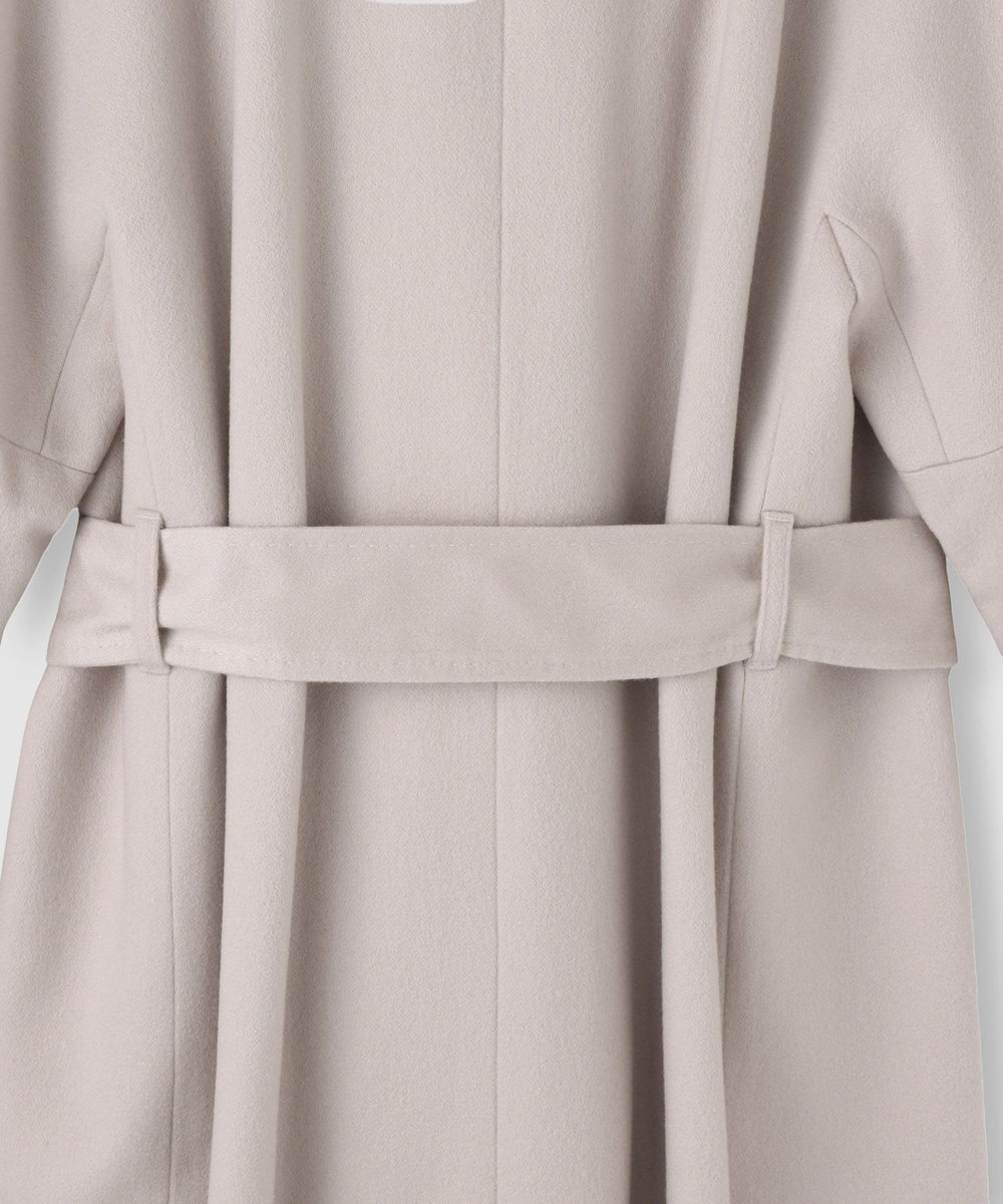 allureville WEB限定 カシミヤビーバーコート ピンクベージュ (13)