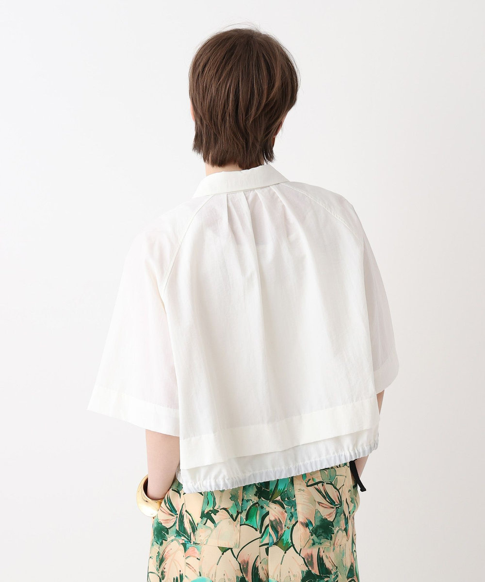 allureville 【ATELIER Line】シャツカラーブルゾン ホワイト (01)