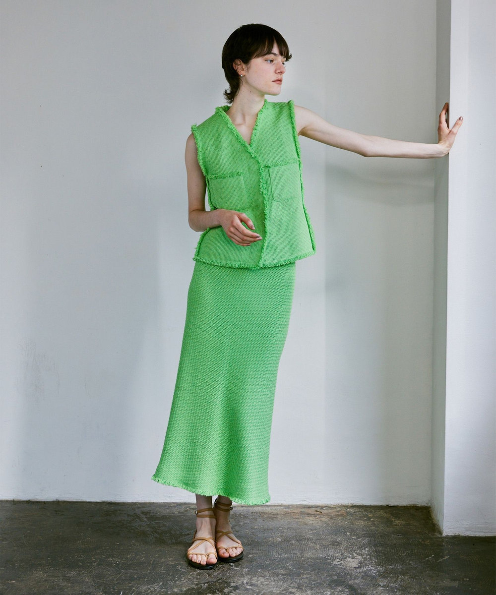 セットアップ対応可能】ラスティックツイードスカート|allureville