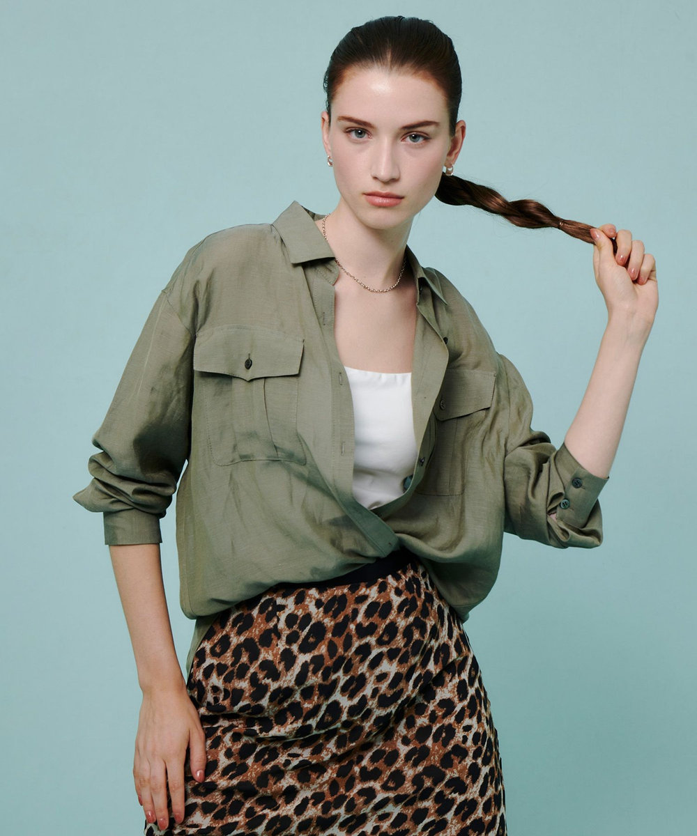 シアーリネンサファリシャツ|allureville OFFICIAL SITE / ONLINE SHOP