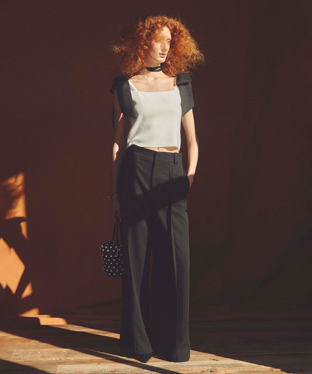 LOULOU WILLOUGHBY】タックステッチワイドパンツ|allureville OFFICIAL