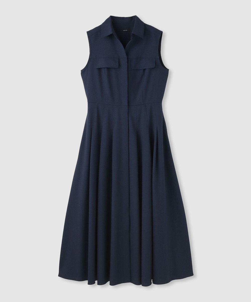 allureville サッカーストライプノースリワンピース ネイビー (65)