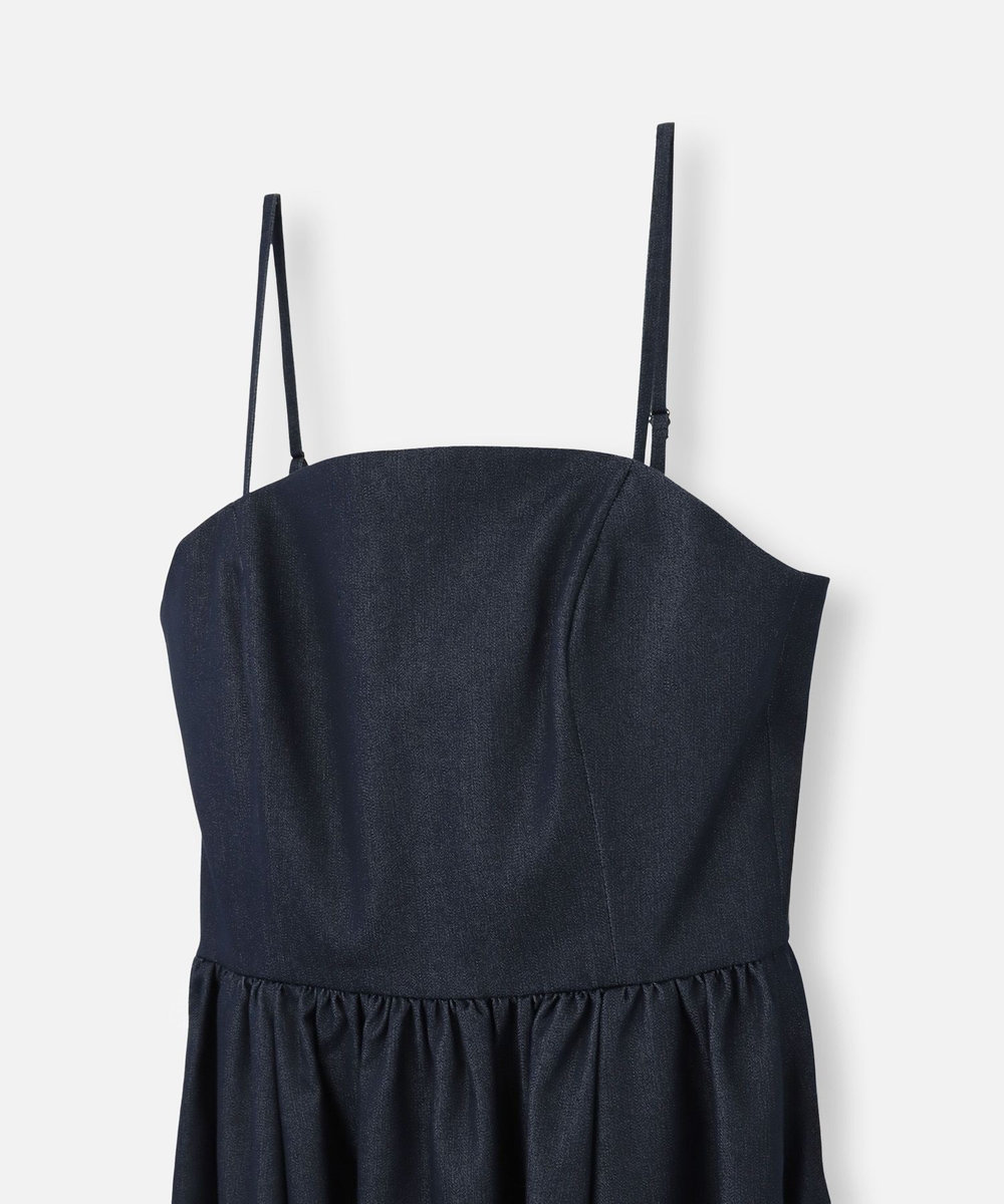 LOULOU WILLOUGHBY ◇シャンブレーベアワンピース ネイビー (65)