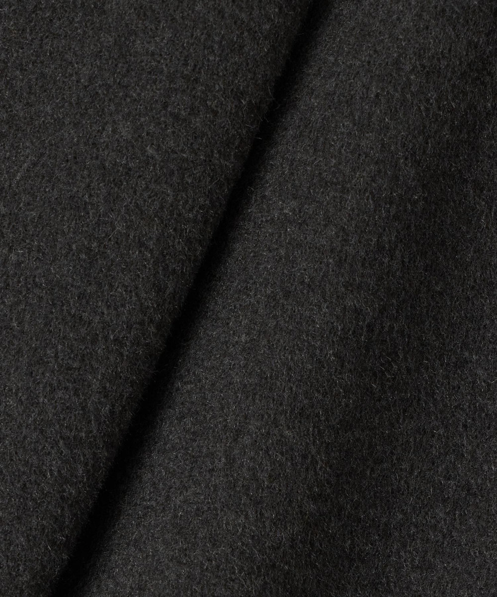 allureville カシミヤ混リバーショールコート チャコールグレー (94)