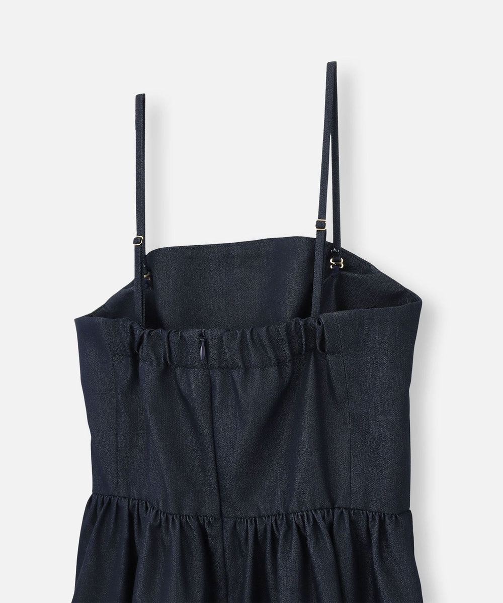 LOULOU WILLOUGHBY ◇シャンブレーベアワンピース ネイビー (65)