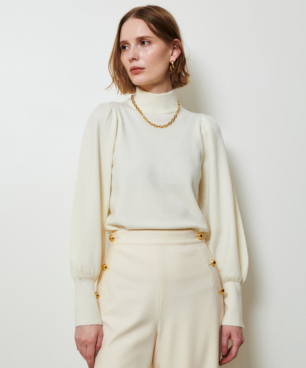 allureville パフタートルプルオーバー オフホワイト (02)