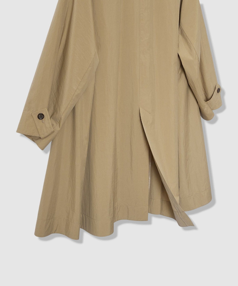 allureville ステンカラーフレアコート ベージュ (11)