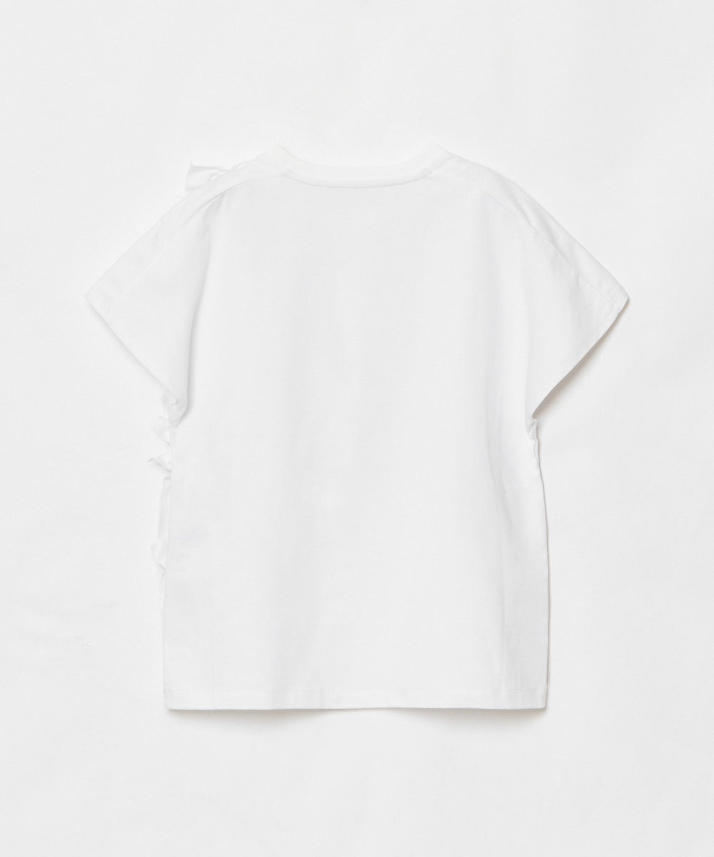 LOULOU WILLOUGHBY 【LOULOU WILLOUGHBY】ギャザーレイヤーＴシャツ オフホワイト (02)