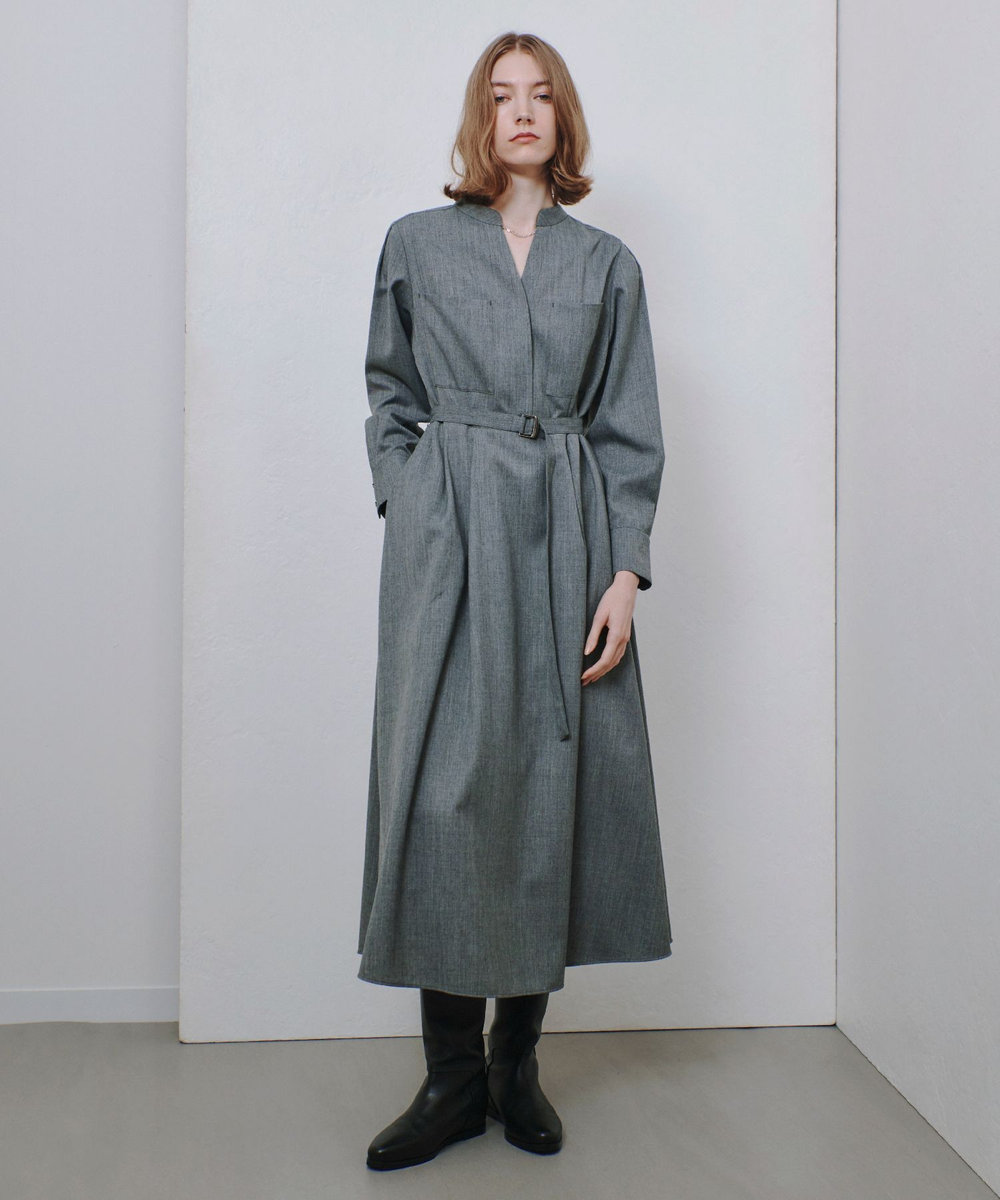 スタンドカラータックワンピース|allureville OFFICIAL SITE / ONLINE