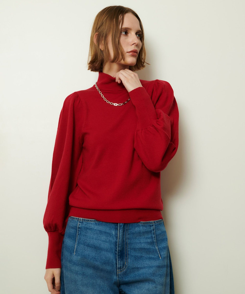allureville パフタートルプルオーバー レッド (43)