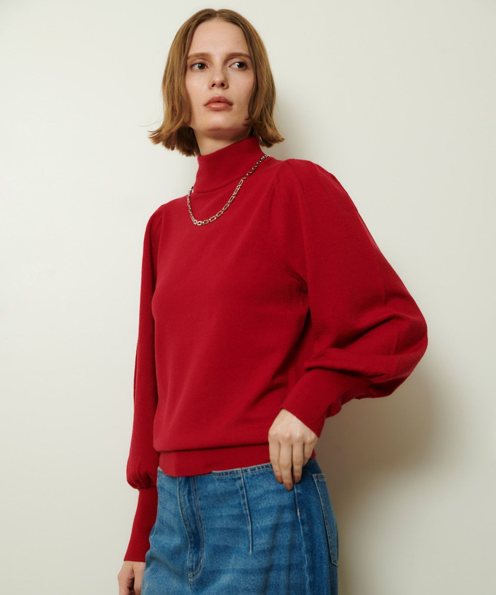allureville パフタートルプルオーバー レッド (43)