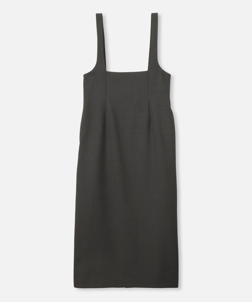 allureville Uネックラインジャンパースカート チャコールグレー (94)