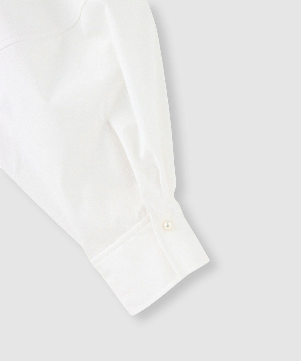 allureville パールカラーコクーンブラウス ホワイト (01)