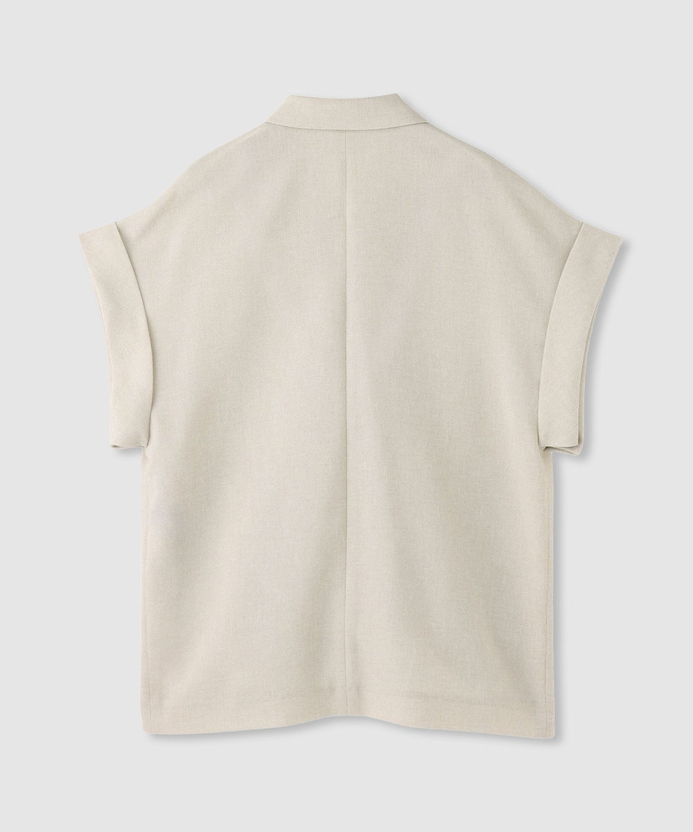 allureville ◇スラブメッシュフレンチスリーブジャケット ベージュ (11)