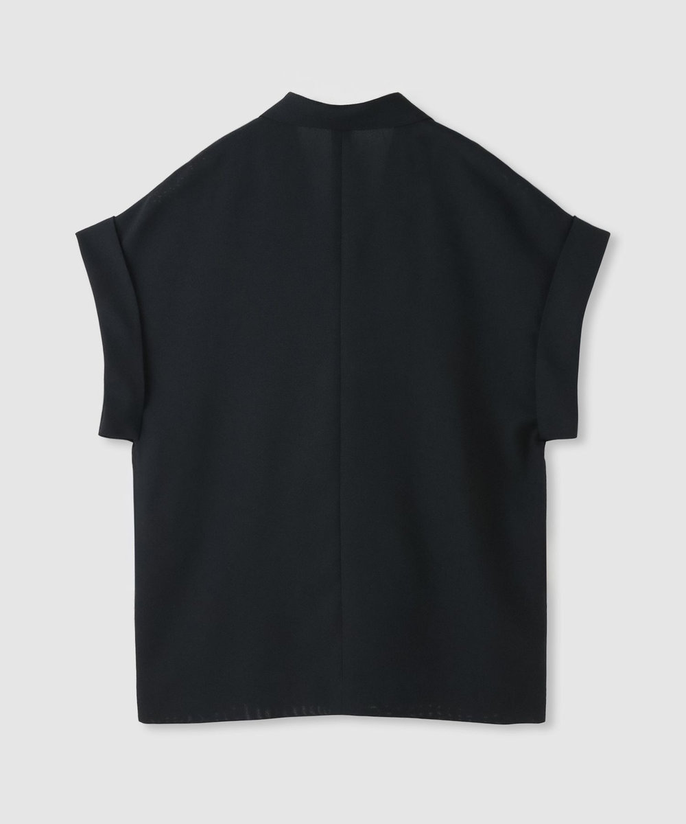 allureville ◇スラブメッシュフレンチスリーブジャケット ネイビー (65)
