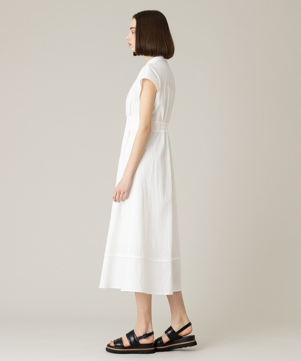 LOULOU WILLOUGHBY 【LOULOU WILLOUGHBY】リップルタックワンピース ホワイト (01)