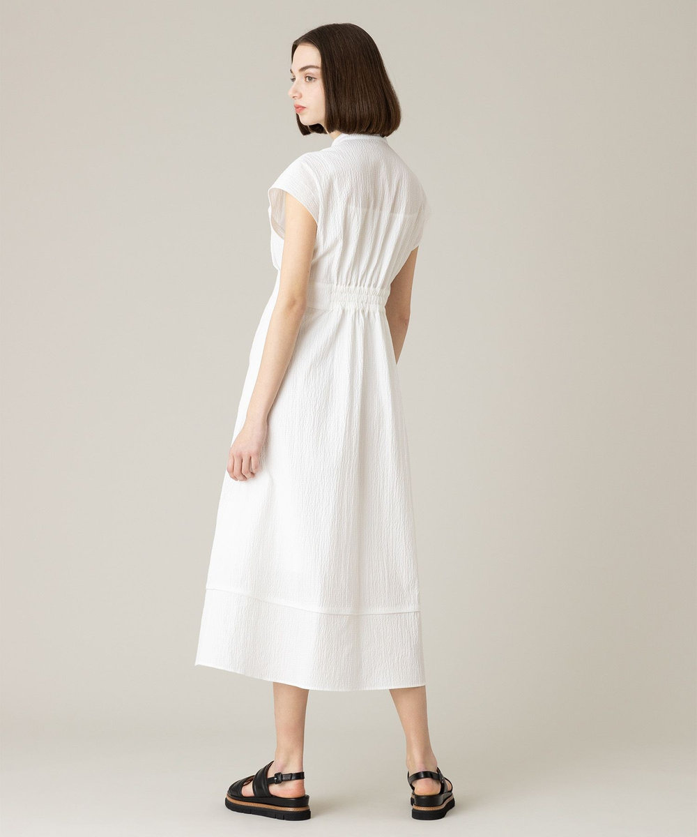 LOULOU WILLOUGHBY 【LOULOU WILLOUGHBY】リップルタックワンピース ホワイト (01)