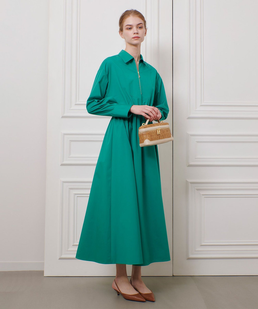 tess.dogandcat　切替ギャザーボリュームワンピース LOULOU WILLOUGHBY】ボリュームギャザーシャツワンピース|allureville