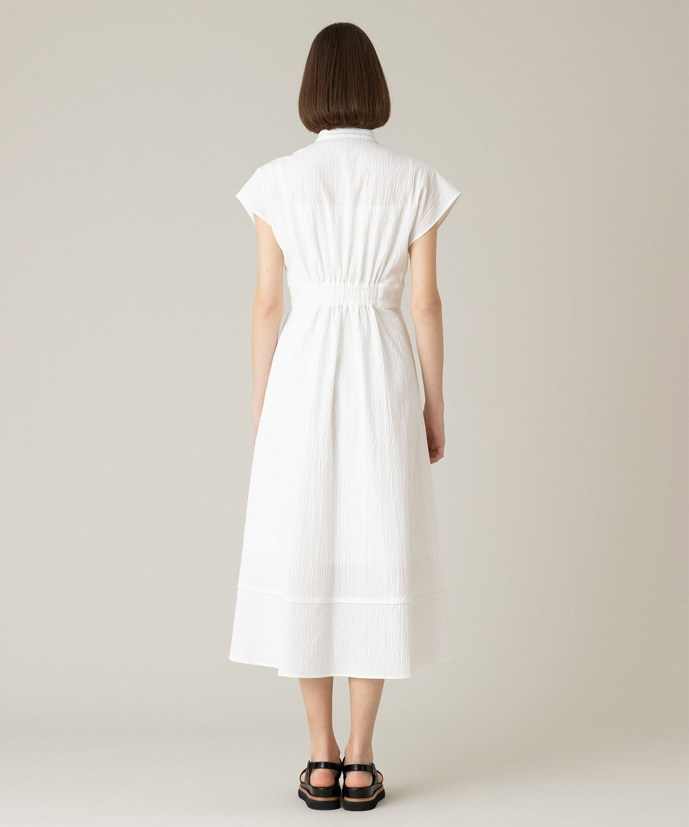 LOULOU WILLOUGHBY 【LOULOU WILLOUGHBY】リップルタックワンピース ホワイト (01)