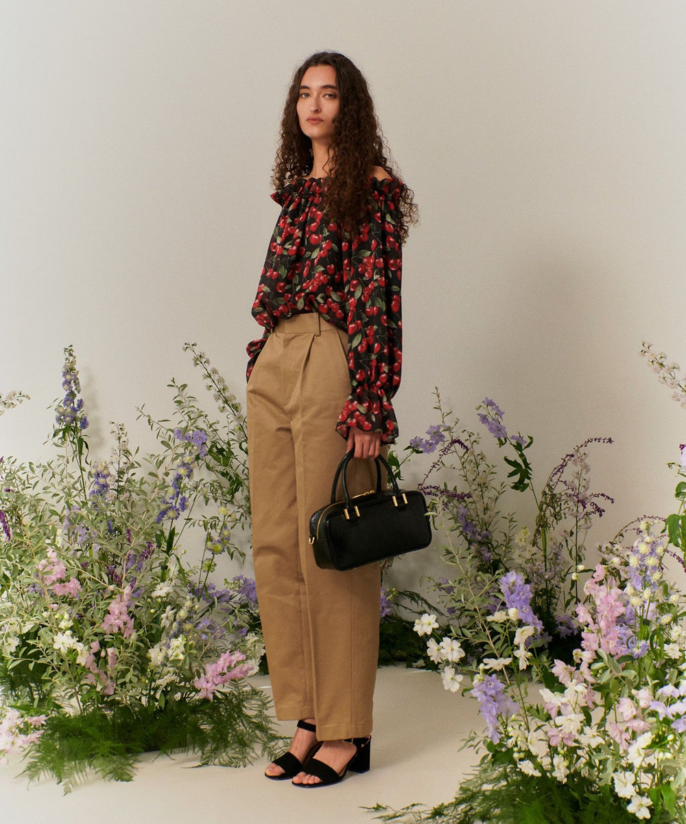 LOULOU WILLOUGHBY 【LOULOU WILLOUGHBY】タックチノパンツ ベージュ (11)