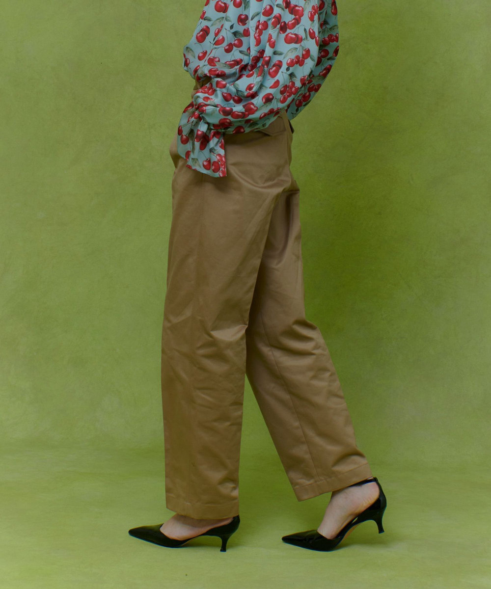 LOULOU WILLOUGHBY 【LOULOU WILLOUGHBY】タックチノパンツ ベージュ (11)