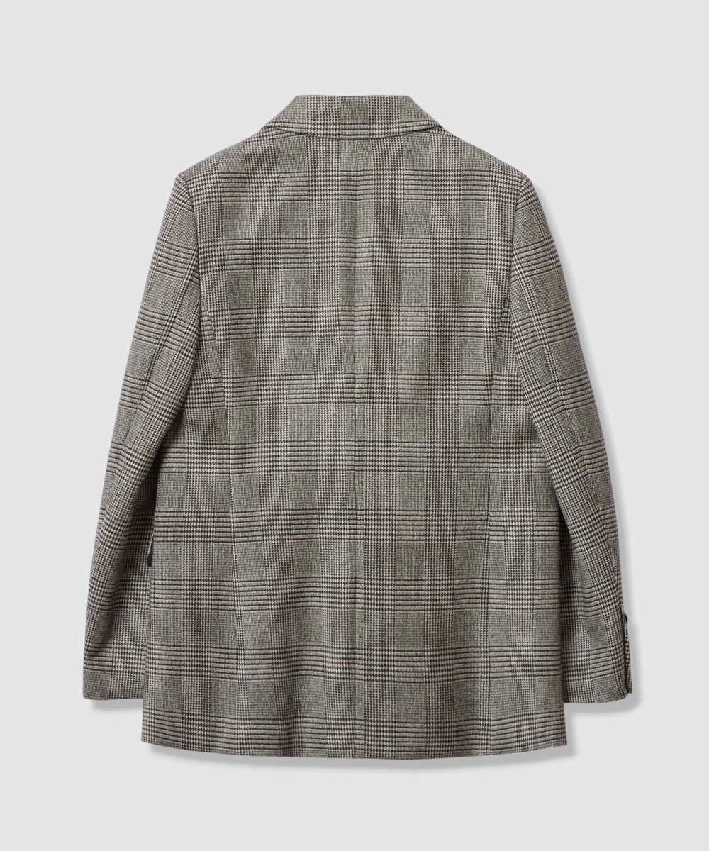 allureville CHIC TWEEDダブルジャケット ブラック (95)