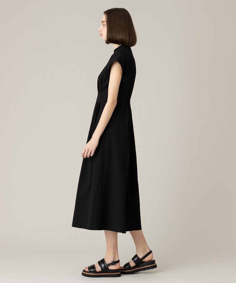 LOULOU WILLOUGHBY 【LOULOU WILLOUGHBY】リップルタックワンピース ブラック (95)