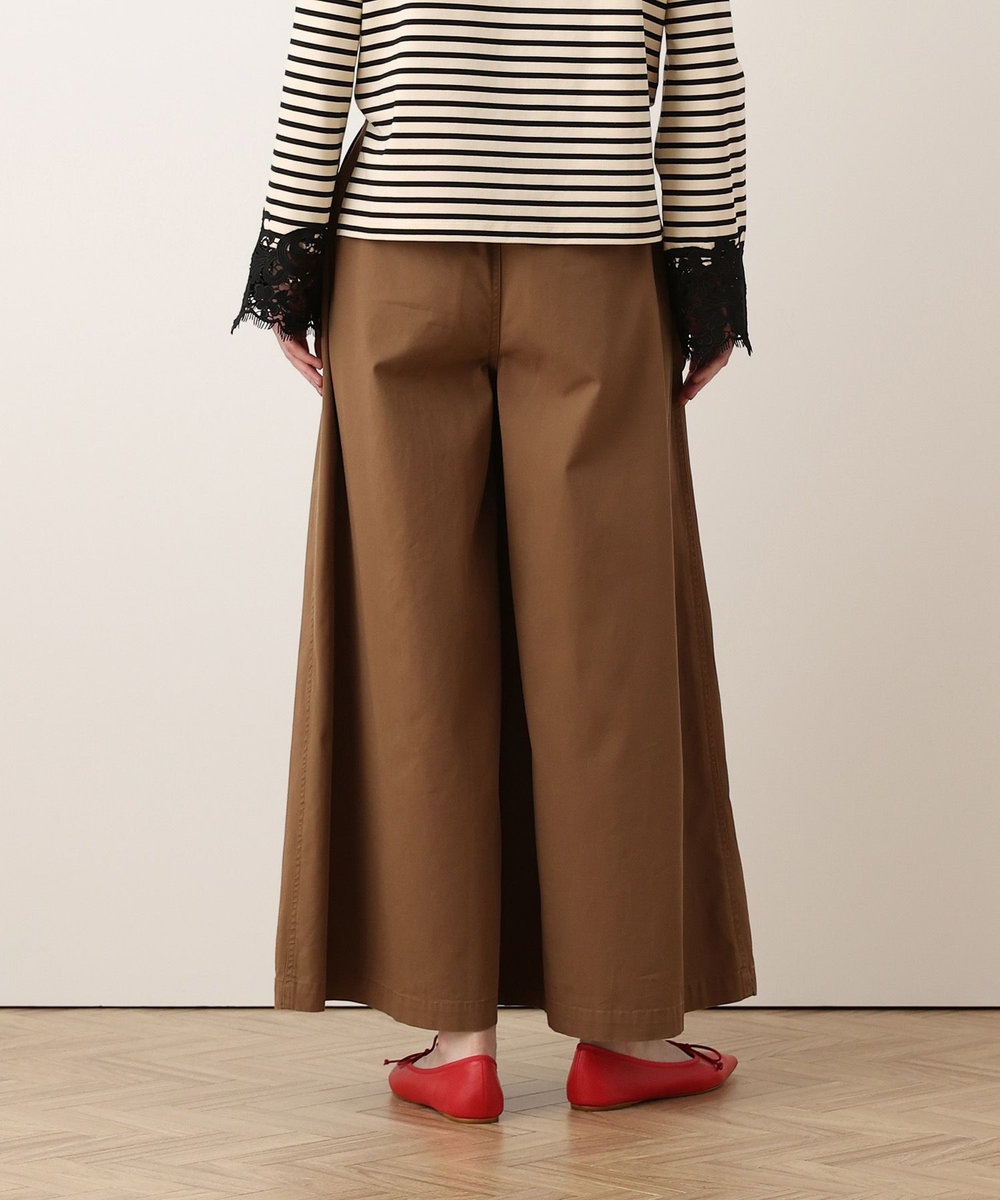 allureville ハイウエストワイドチノパンツ ブラウン (81)