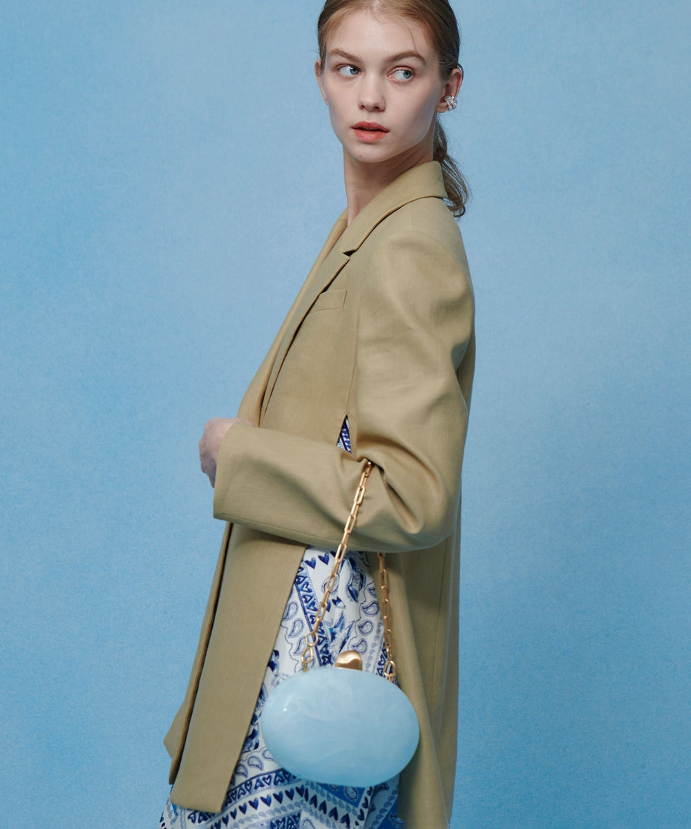 buying 【CULT GAIA(カルト ガイア)】EVIANA クラッチバッグ ライトブルー (62)