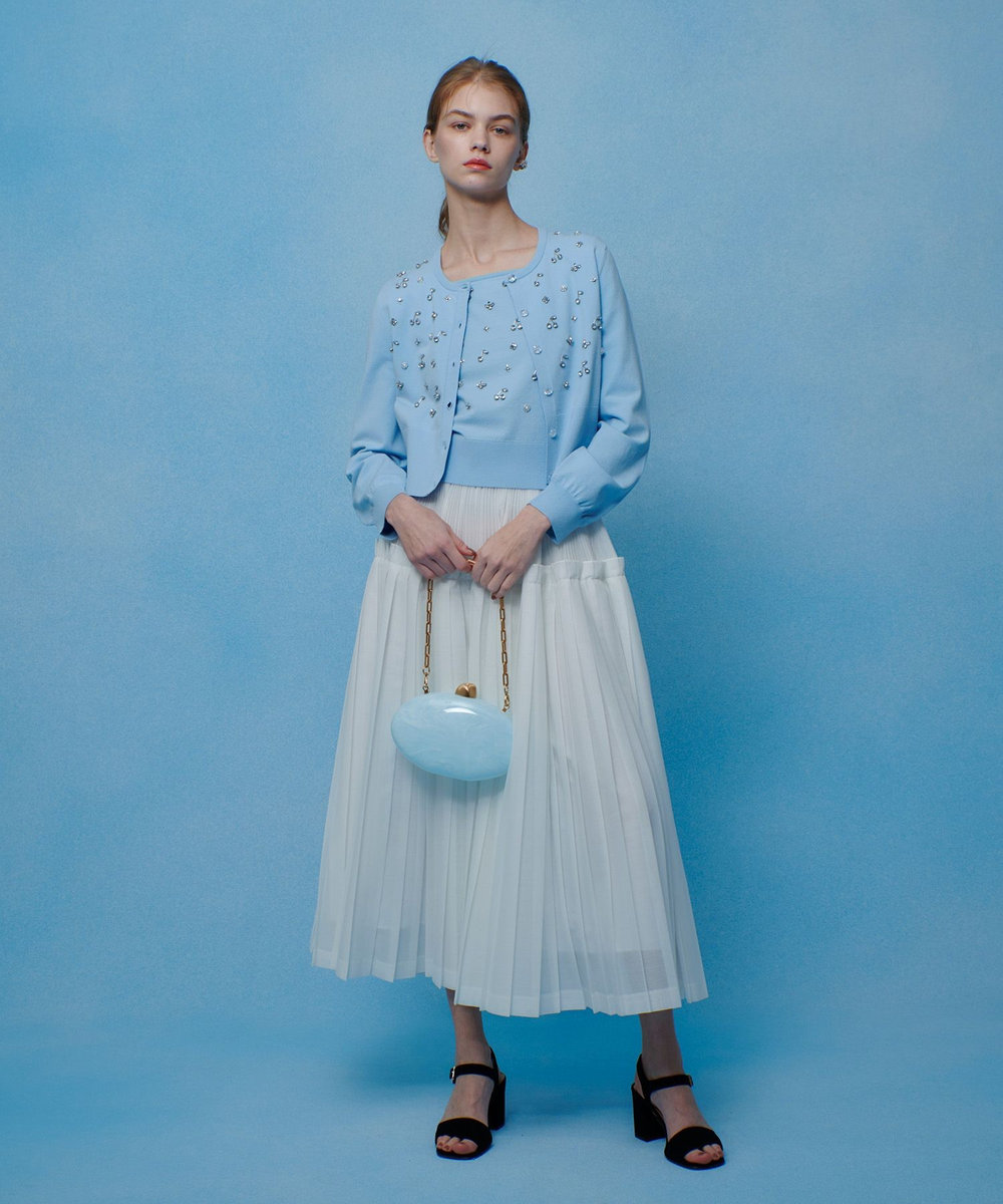 buying 【CULT GAIA(カルト ガイア)】EVIANA クラッチバッグ ライトブルー (62)