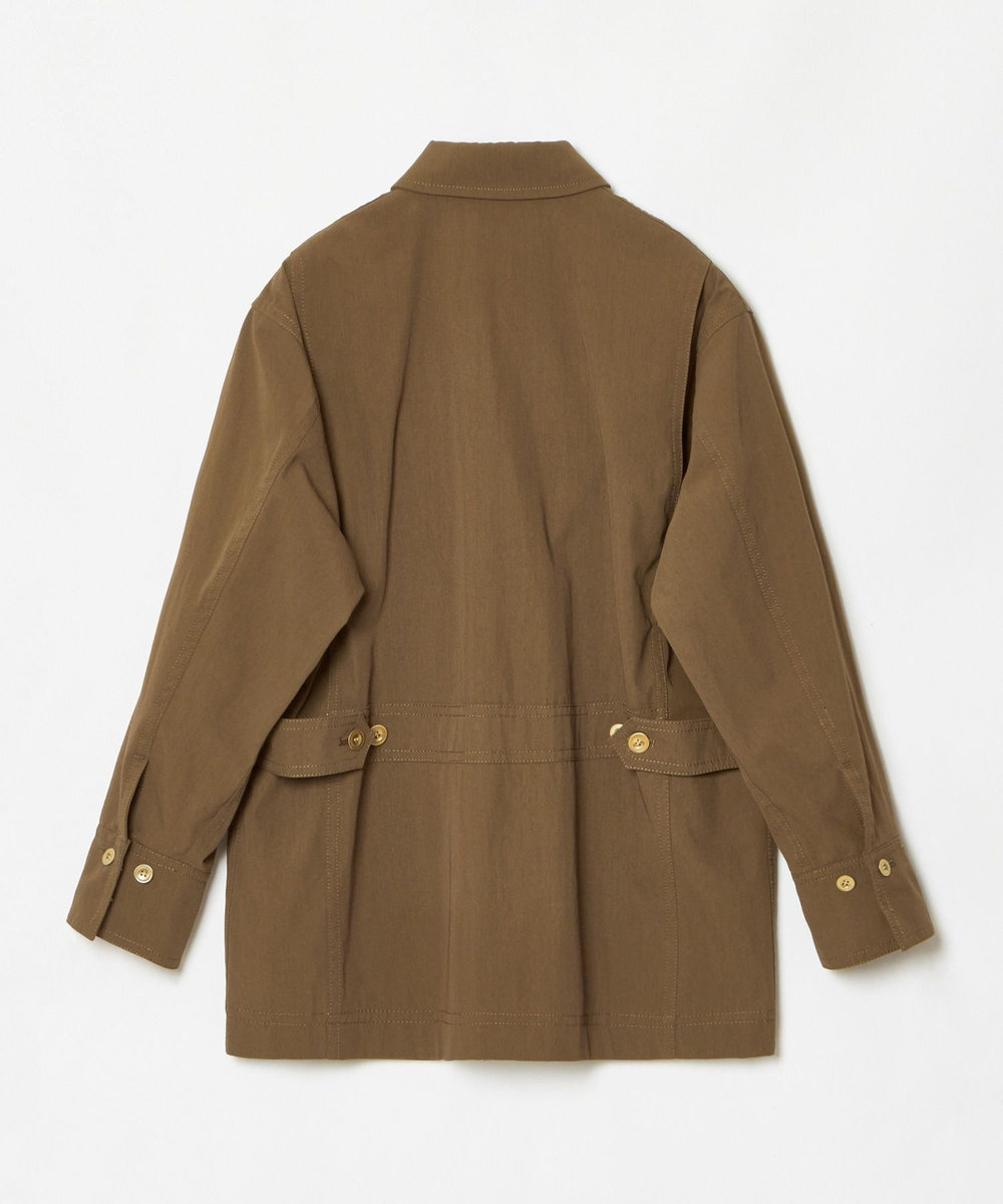 allureville シャンブレーミリタリーブルゾン ブラウン (81)