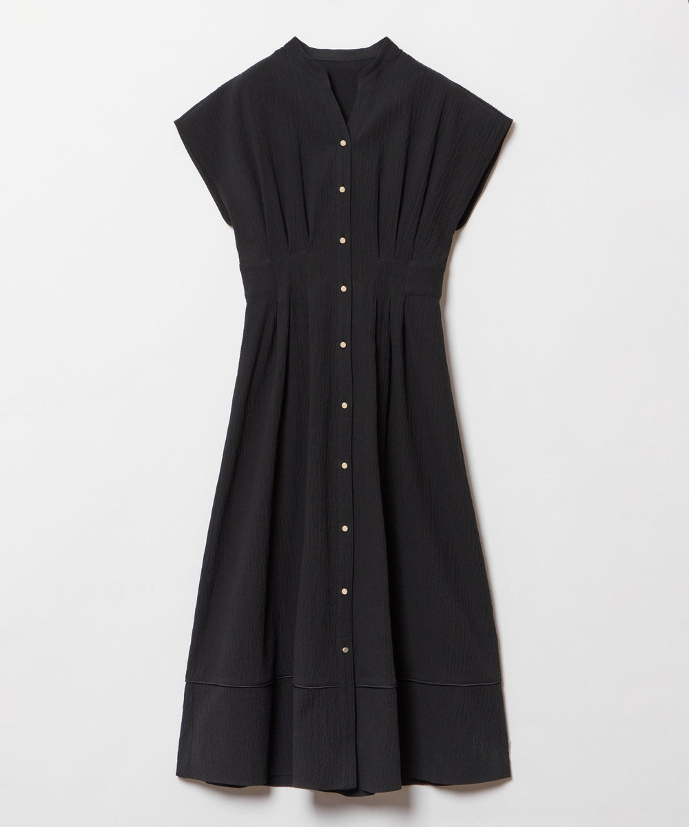 LOULOU WILLOUGHBY 【LOULOU WILLOUGHBY】リップルタックワンピース ブラック (95)