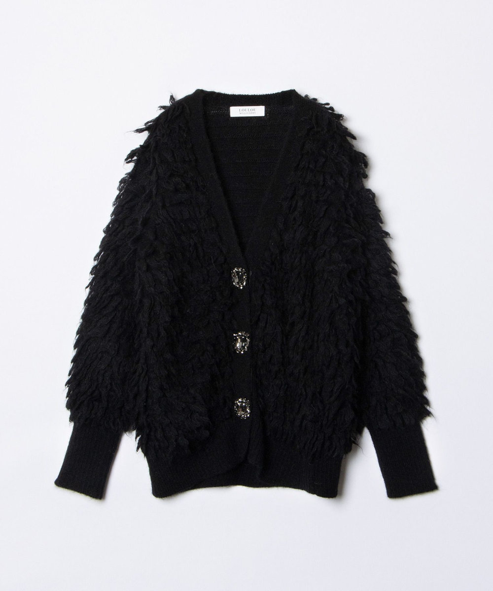 LOULOU WILLOUGHBY 【LOULOU WILLOUGHBY】トイプードルカーディガン ブラック (95)