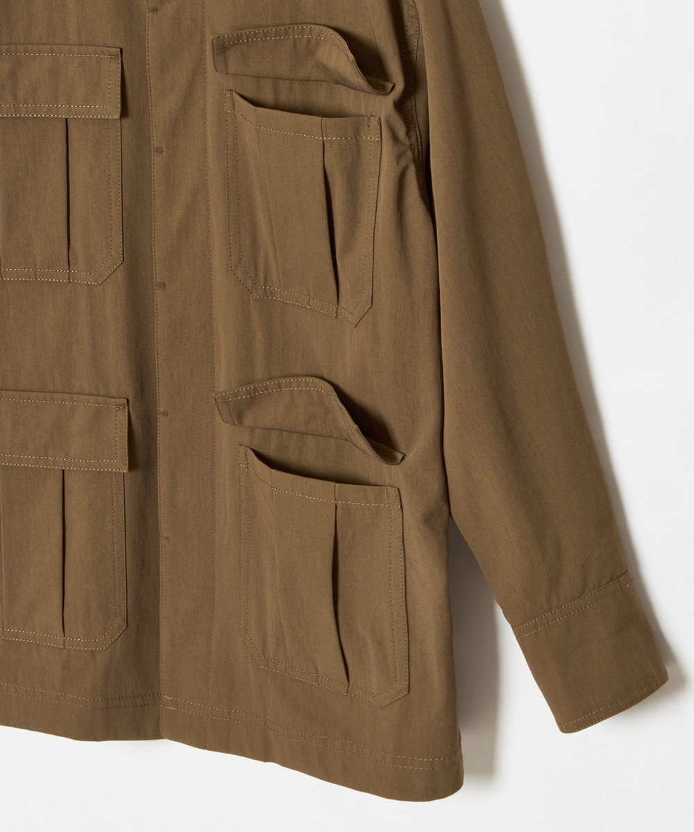 allureville シャンブレーミリタリーブルゾン ブラウン (81)