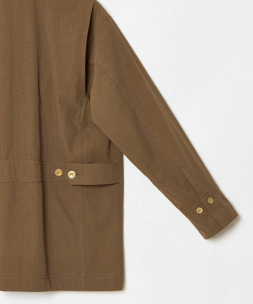 allureville シャンブレーミリタリーブルゾン ブラウン (81)