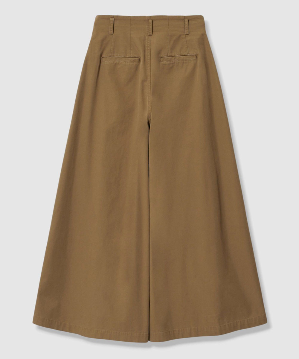 allureville ハイウエストワイドチノパンツ ブラウン (81)